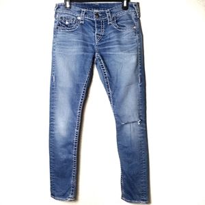 True Religion size 26 distressed skinny jeans